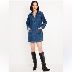 Old Navy Denim Shirt Dress - XL Tall
